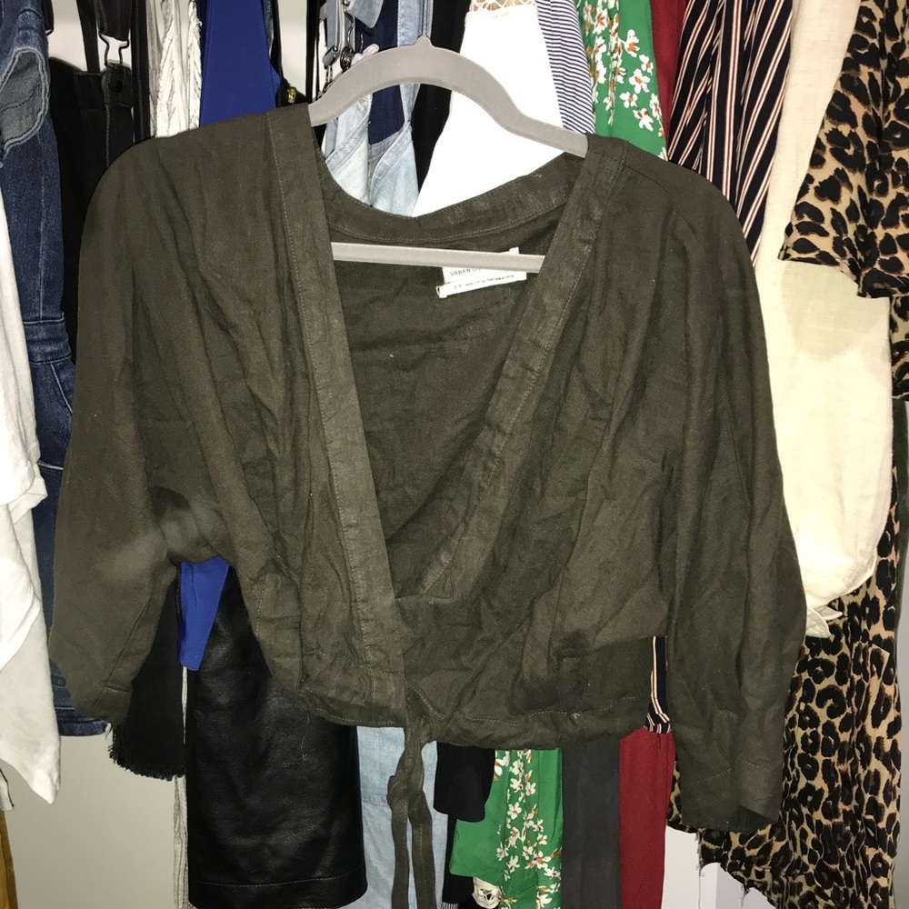 Nordstrom Loose Crop Tie Top